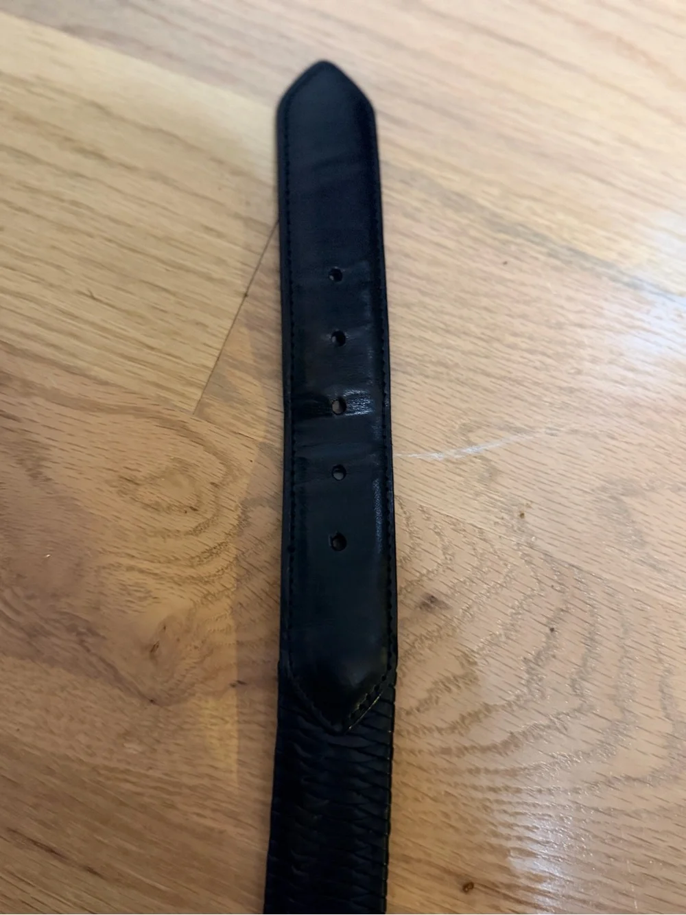 Coach Men's True Vintage Y2K Black Woven / Braided Leather Belt- 32”